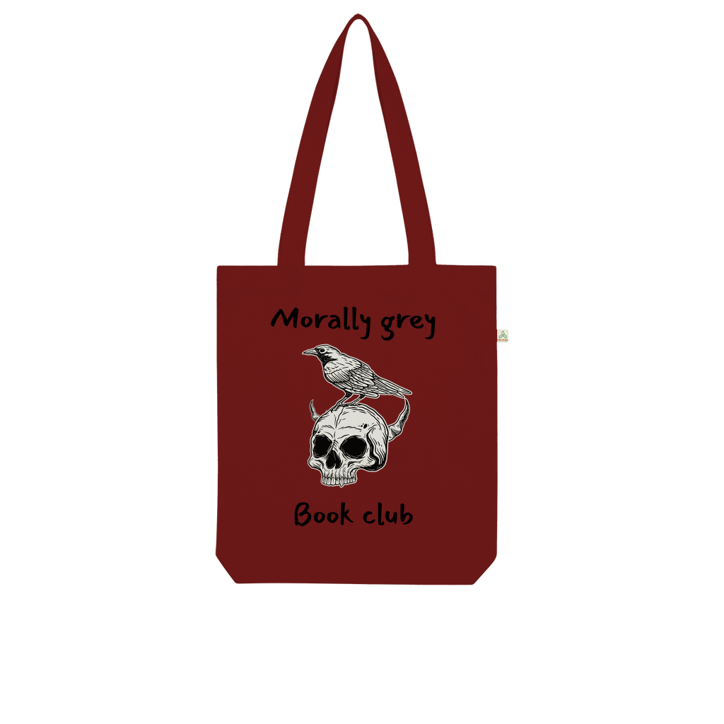 Morally Grey Book Club Bookish Organic Tote Bag