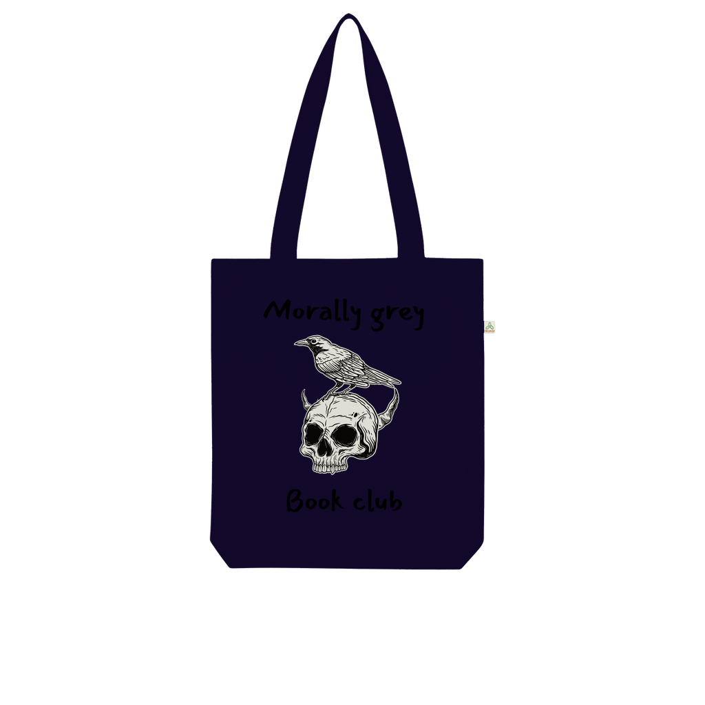 Morally Grey Book Club Bookish Organic Tote Bag