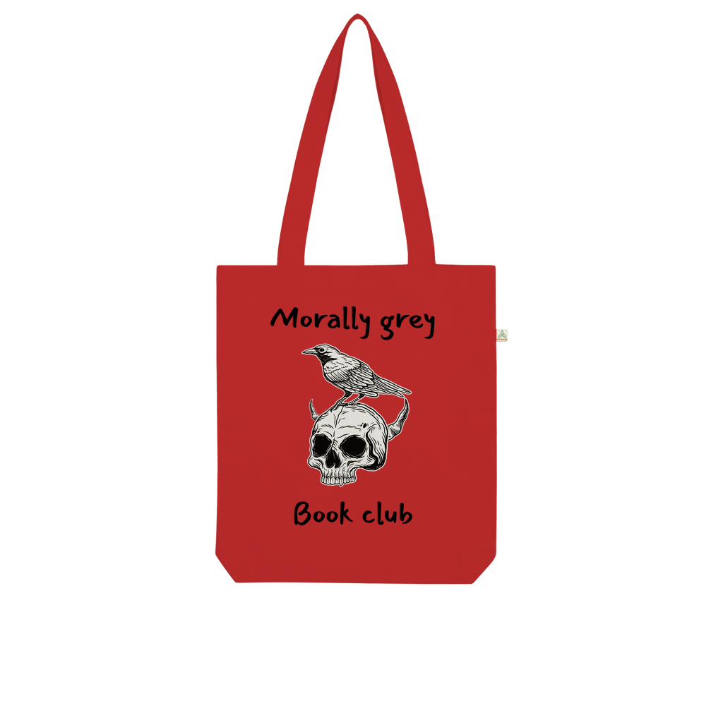 Morally Grey Book Club Bookish Organic Tote Bag