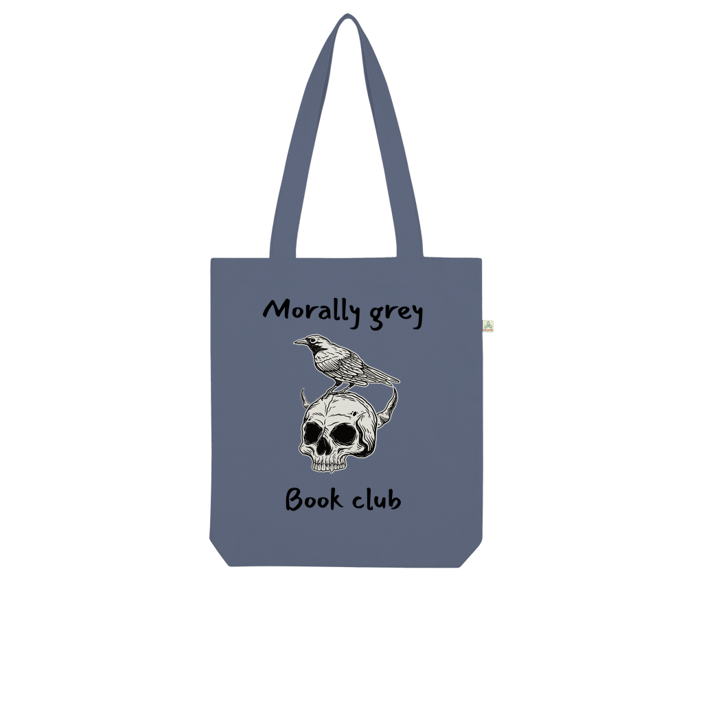 Morally Grey Book Club Bookish Organic Tote Bag